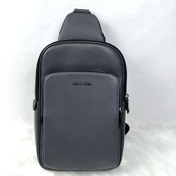 Coach Ethan Pack In Leather/Gunmetal/Graphite CQ669 NWT - Picture 1 of 10